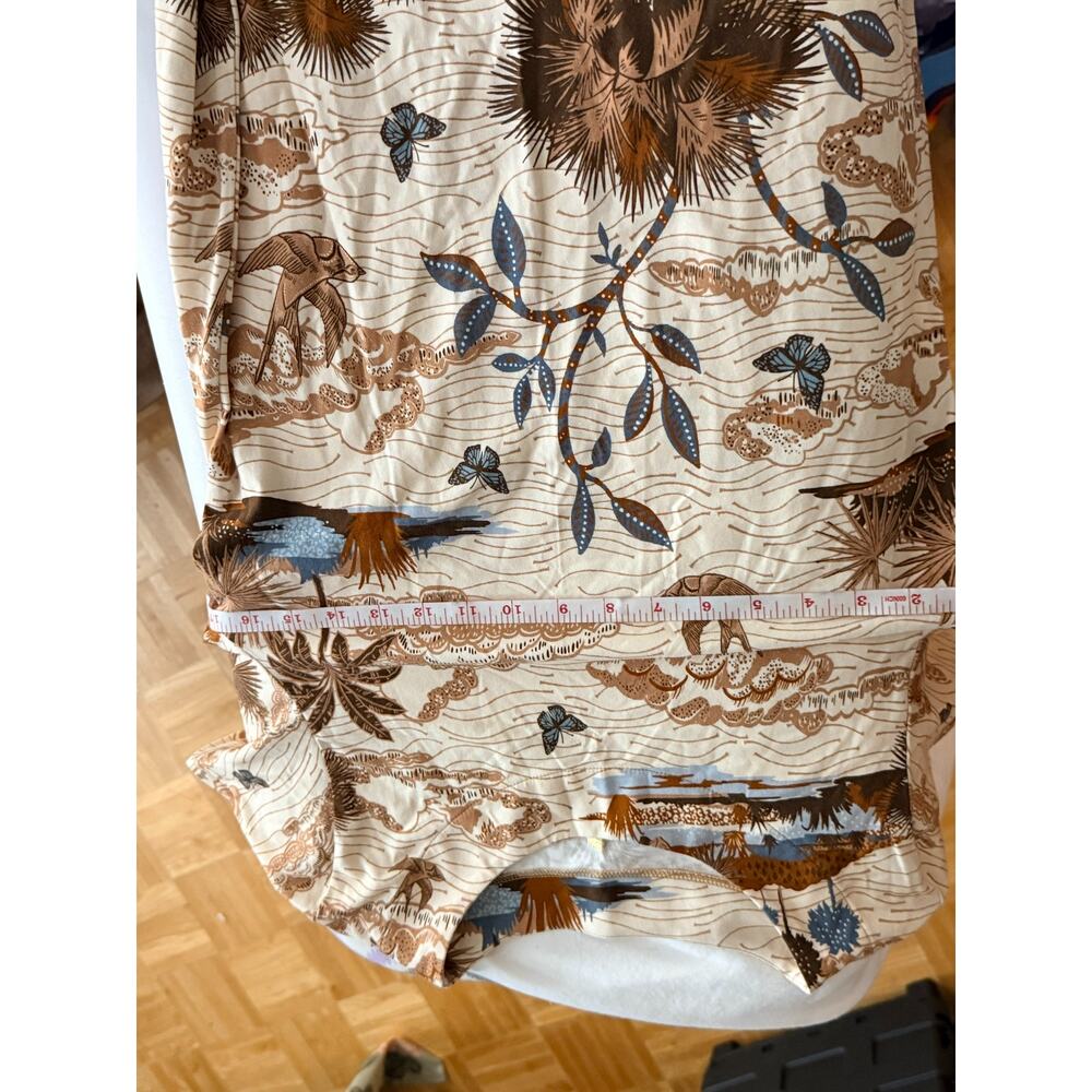 Spartina 449 Coastal Marsh Print Fringe Hem Shift Dress | Size Small - Picture 12 of 14